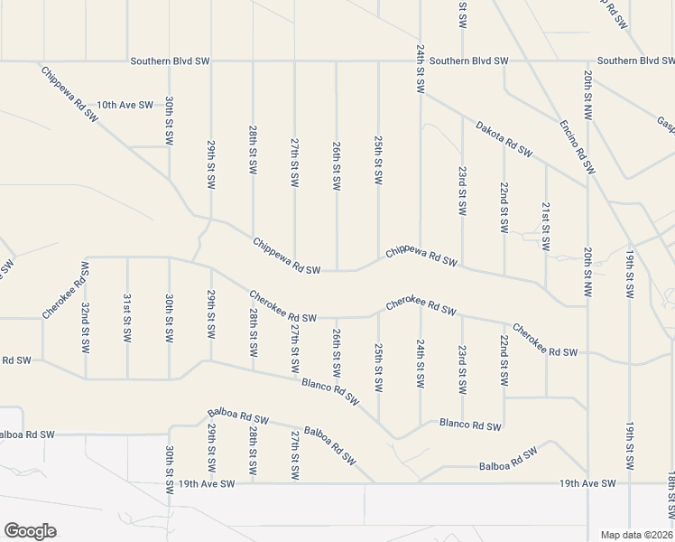 map of restaurants, bars, coffee shops, grocery stores, and more near 2514 Chippewa Rd SW in Rio Rancho