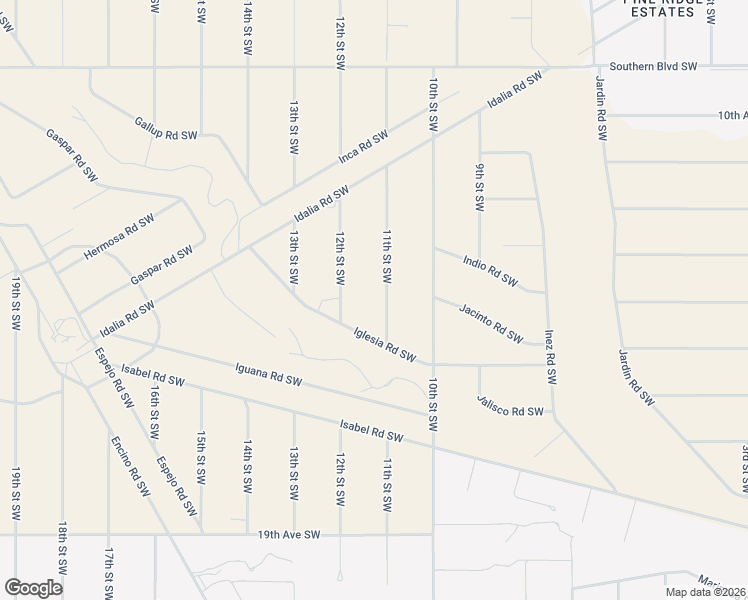 map of restaurants, bars, coffee shops, grocery stores, and more near 1501 11th Street Southwest in Rio Rancho