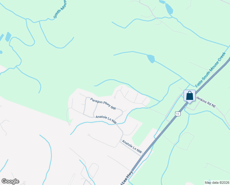 map of restaurants, bars, coffee shops, grocery stores, and more near 120 Canary Drive Northwest in Cleveland