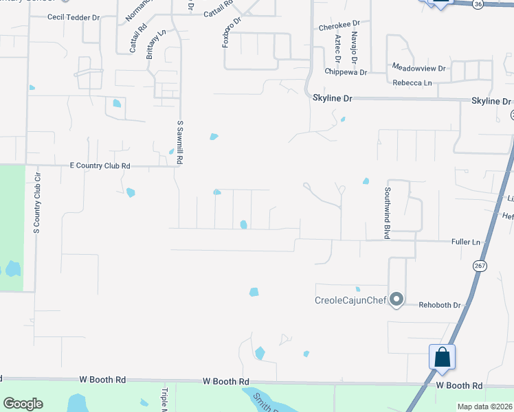 map of restaurants, bars, coffee shops, grocery stores, and more near 2203 East Country Club Road in Searcy