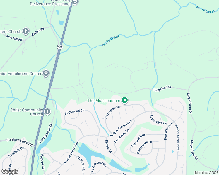 map of restaurants, bars, coffee shops, grocery stores, and more near 48 Ridgeland Street in Pinehurst