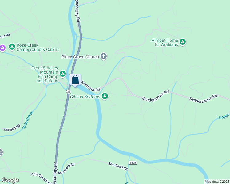 map of restaurants, bars, coffee shops, grocery stores, and more near 48 Buster Cabe Road in Franklin