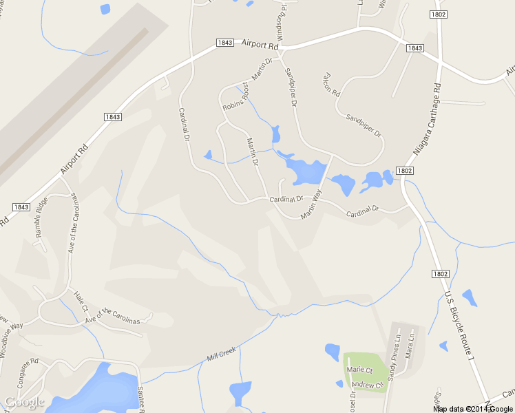 map of restaurants, bars, coffee shops, grocery stores, and more near 46 Cardinal Drive in Whispering Pines