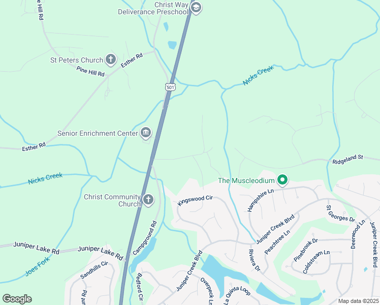 map of restaurants, bars, coffee shops, grocery stores, and more near 195 Brookside Road in Moore County