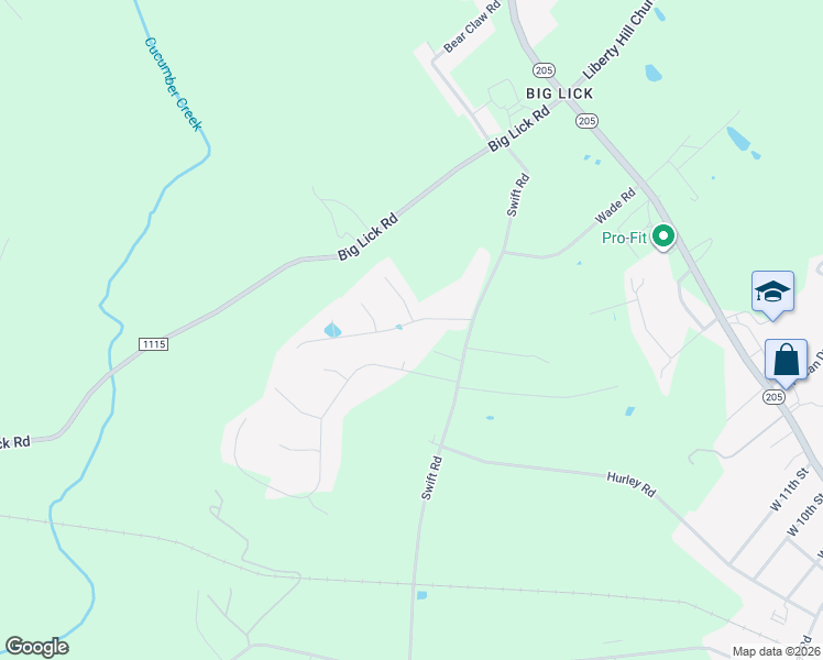 map of restaurants, bars, coffee shops, grocery stores, and more near 703 Faith Street in Oakboro