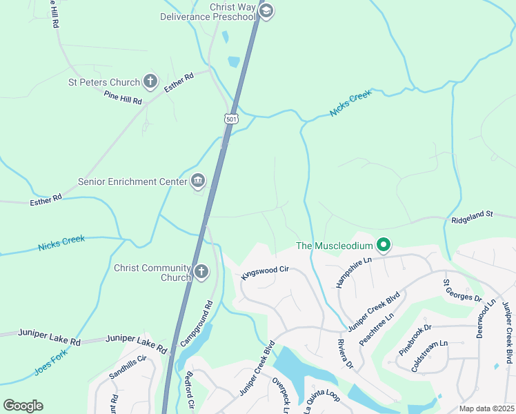 map of restaurants, bars, coffee shops, grocery stores, and more near 195 Brookside Road in Moore County