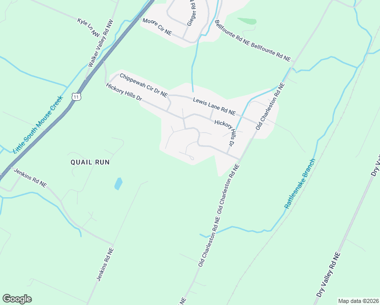 map of restaurants, bars, coffee shops, grocery stores, and more near 151 Rolling Wood Trail Northeast in Cleveland