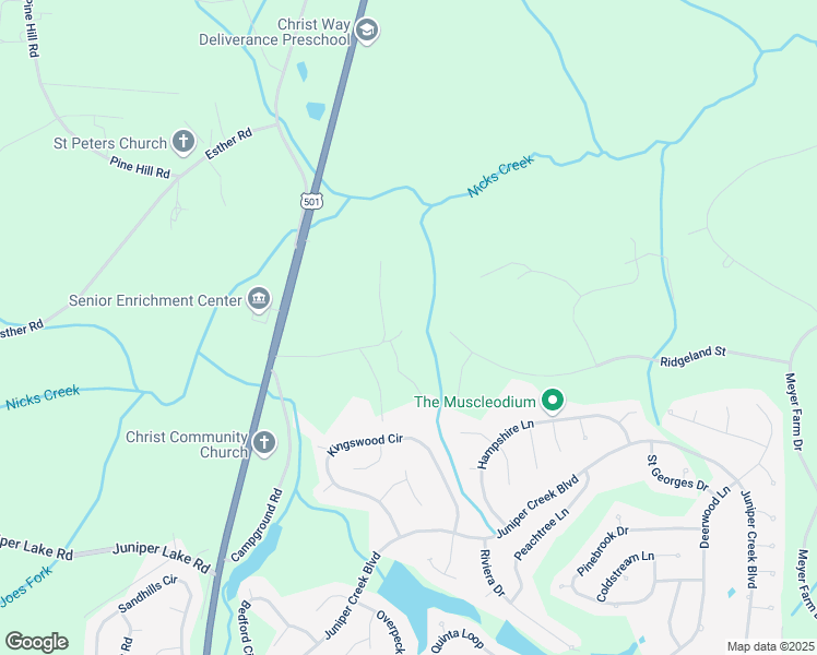 map of restaurants, bars, coffee shops, grocery stores, and more near 243 Brookside Road in Moore County