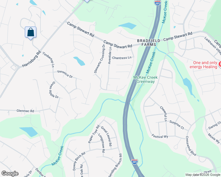 map of restaurants, bars, coffee shops, grocery stores, and more near 11616 Banyan Court in Charlotte
