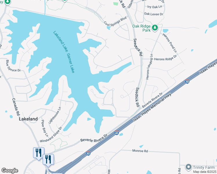 map of restaurants, bars, coffee shops, grocery stores, and more near 10026 Pointe Cove in Lakeland