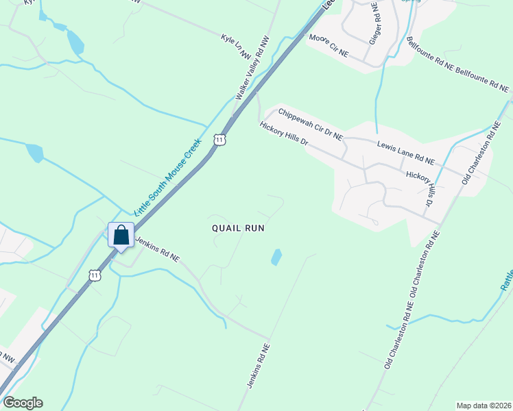 map of restaurants, bars, coffee shops, grocery stores, and more near 389 Quail Run Trce Northeast in Cleveland