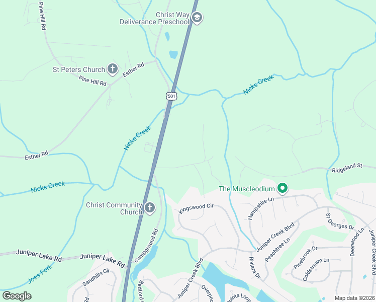 map of restaurants, bars, coffee shops, grocery stores, and more near 267 Brookside Road in Moore County