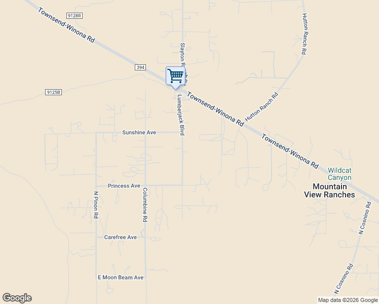 map of restaurants, bars, coffee shops, grocery stores, and more near 6695 Lumberjack Boulevard in Flagstaff