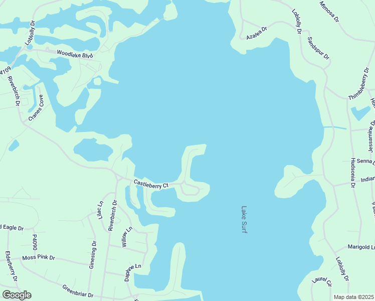 map of restaurants, bars, coffee shops, grocery stores, and more near 855 Castleberry Court in Vass