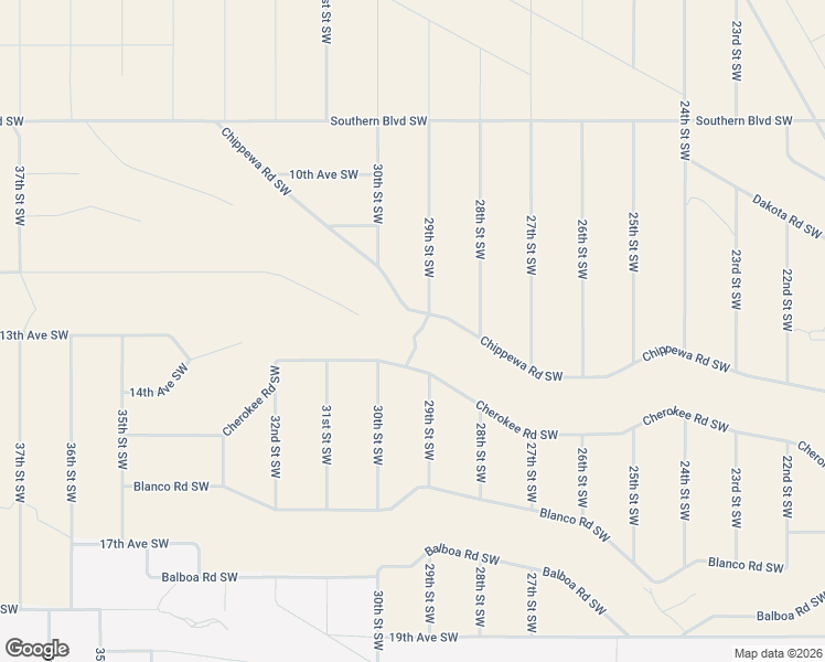 map of restaurants, bars, coffee shops, grocery stores, and more near 2906 Chippewa Road Southwest in Rio Rancho