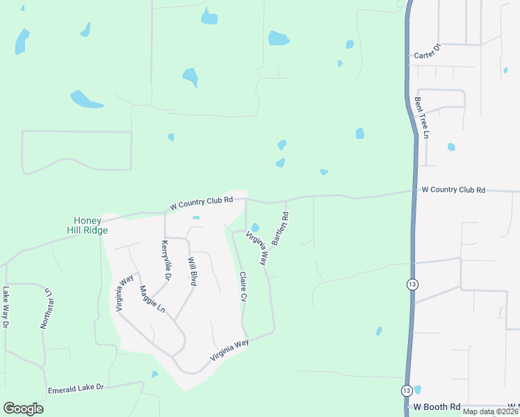 map of restaurants, bars, coffee shops, grocery stores, and more near 2945 West Country Club Road in Searcy