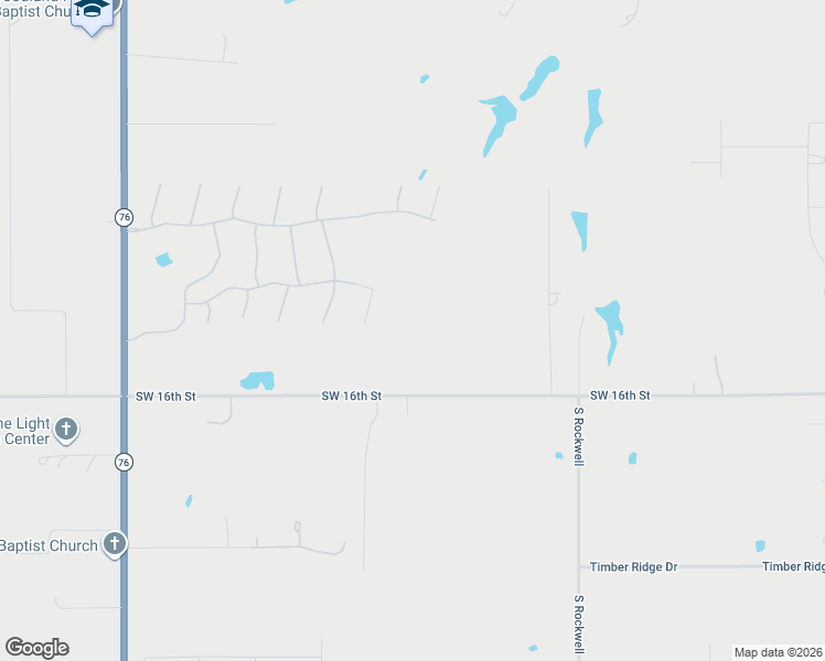 map of restaurants, bars, coffee shops, grocery stores, and more near 2801 Southwest 16th Street in Newcastle