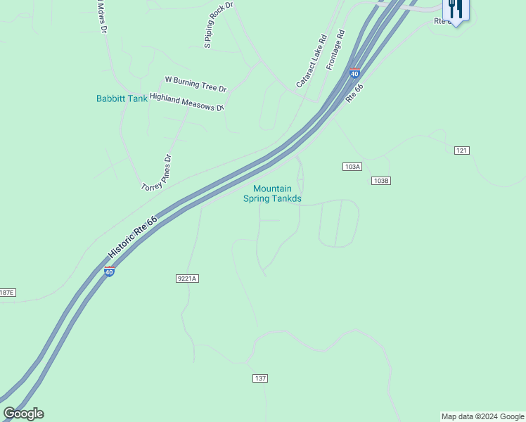 map of restaurants, bars, coffee shops, grocery stores, and more near 1069 Timbernook Crossing in Williams