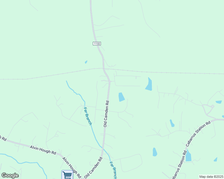 map of restaurants, bars, coffee shops, grocery stores, and more near 13175 Old Camden Road in Midland