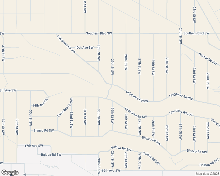 map of restaurants, bars, coffee shops, grocery stores, and more near 2906 Chippewa Road Southwest in Rio Rancho