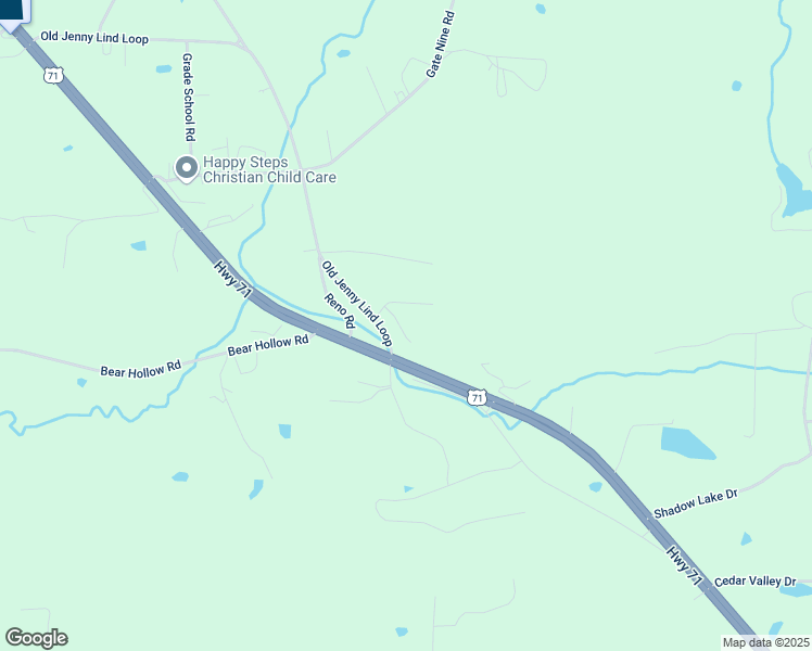 map of restaurants, bars, coffee shops, grocery stores, and more near 15701 Old Jenny Lind Loop in Fort Smith