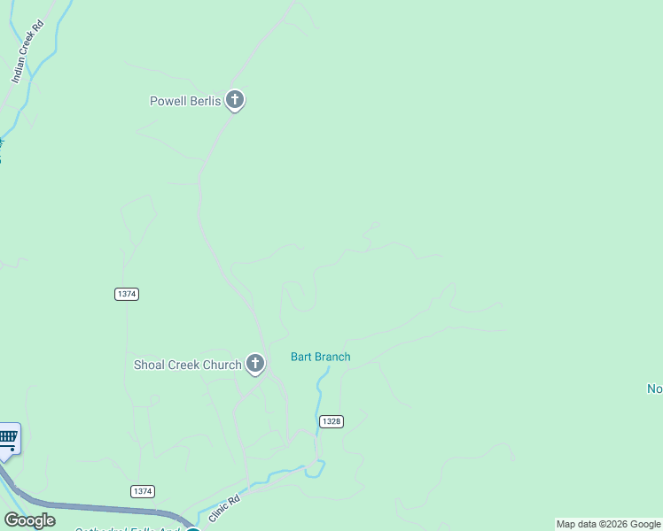 map of restaurants, bars, coffee shops, grocery stores, and more near in Balsam Grove
