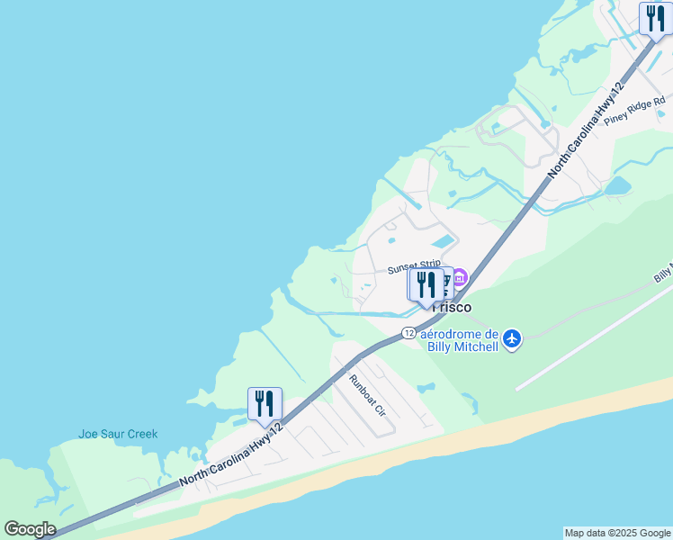 map of restaurants, bars, coffee shops, grocery stores, and more near 53005 Basnett Landing Road in Frisco