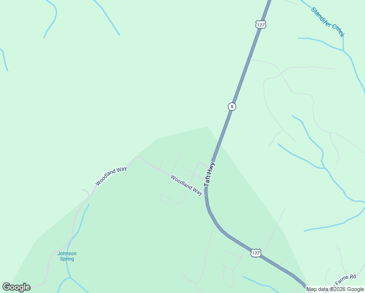 map of restaurants, bars, coffee shops, grocery stores, and more near 129 Signal Mountain Drive in Signal Mountain
