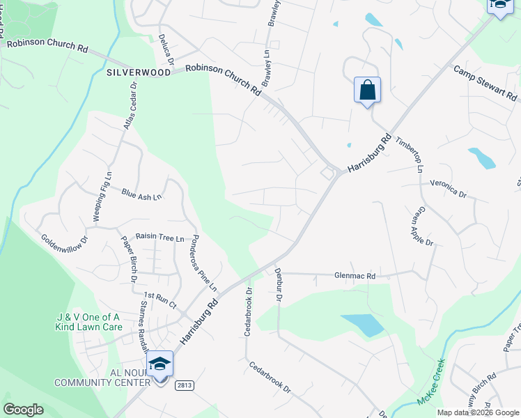 map of restaurants, bars, coffee shops, grocery stores, and more near 7019 Lenton Road in Charlotte