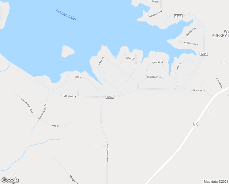 map of restaurants, bars, coffee shops, grocery stores, and more near 103 Baker Circle in Seven Lakes