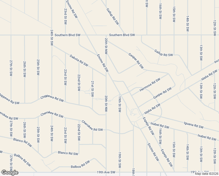 map of restaurants, bars, coffee shops, grocery stores, and more near 1334 20th Street Southwest in Rio Rancho