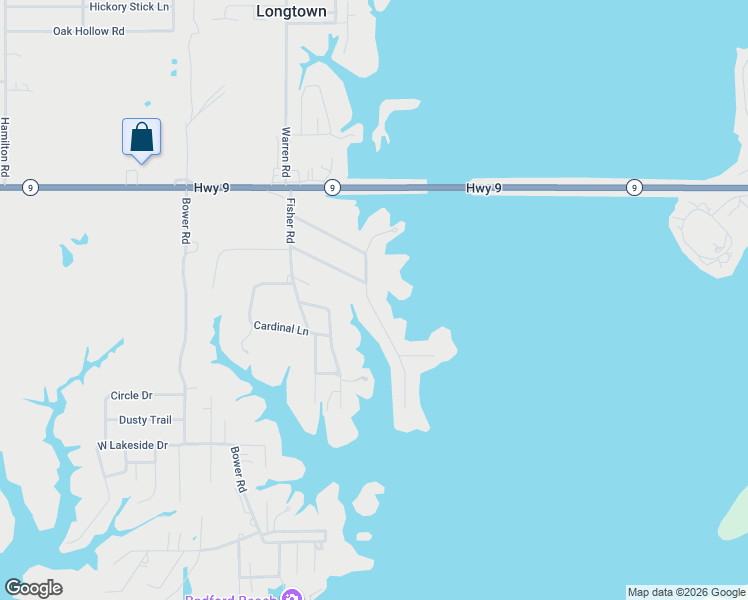 map of restaurants, bars, coffee shops, grocery stores, and more near 134 Lakeview Drive in Quinton