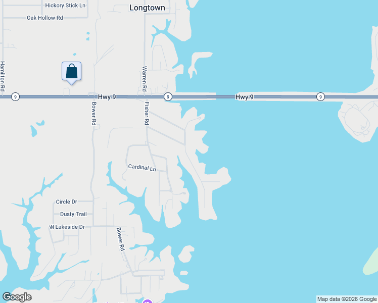 map of restaurants, bars, coffee shops, grocery stores, and more near 134 Lakeview Drive in Quinton
