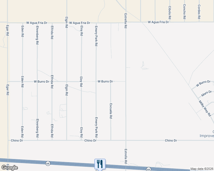 map of restaurants, bars, coffee shops, grocery stores, and more near 3733 North Escuela Road in Kingman