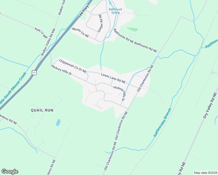map of restaurants, bars, coffee shops, grocery stores, and more near 441 Hickory Hills Drive in Cleveland