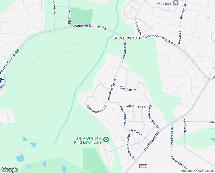 map of restaurants, bars, coffee shops, grocery stores, and more near 8718 Buttonwood Court in Charlotte