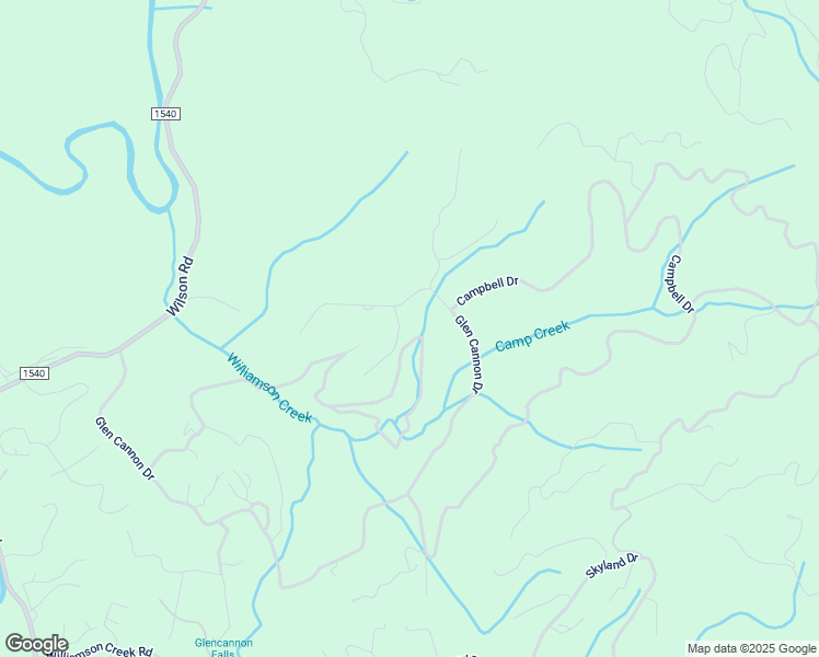 map of restaurants, bars, coffee shops, grocery stores, and more near 1 Glen Cannon Drive in Pisgah Forest