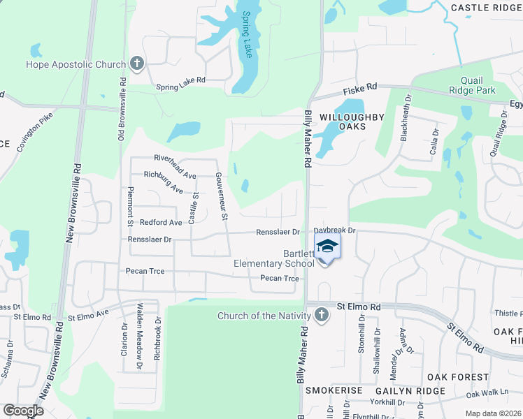 map of restaurants, bars, coffee shops, grocery stores, and more near 4037 Bedford Cove in Memphis