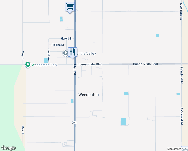 map of restaurants, bars, coffee shops, grocery stores, and more near 13041 Poppy Lane in Lamont
