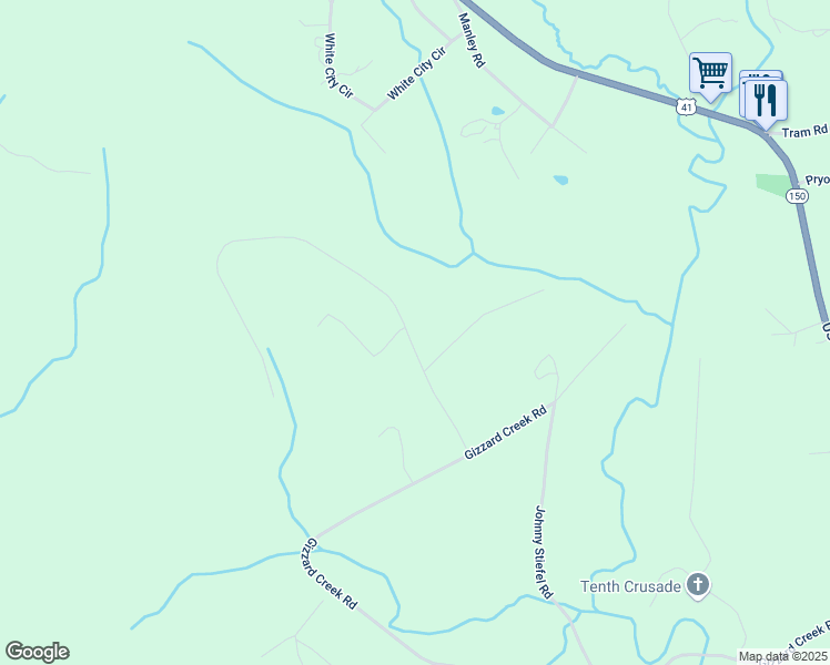 map of restaurants, bars, coffee shops, grocery stores, and more near 310 Windstone Road in Sequatchie