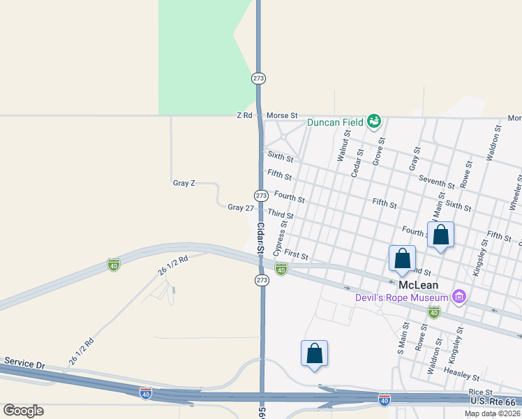 map of restaurants, bars, coffee shops, grocery stores, and more near Gray 27 in McLean