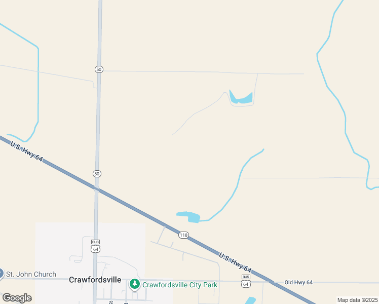 map of restaurants, bars, coffee shops, grocery stores, and more near in Crawfordsville
