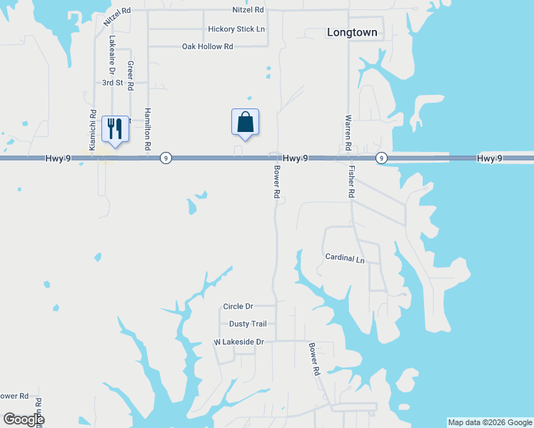 map of restaurants, bars, coffee shops, grocery stores, and more near in Longtown
