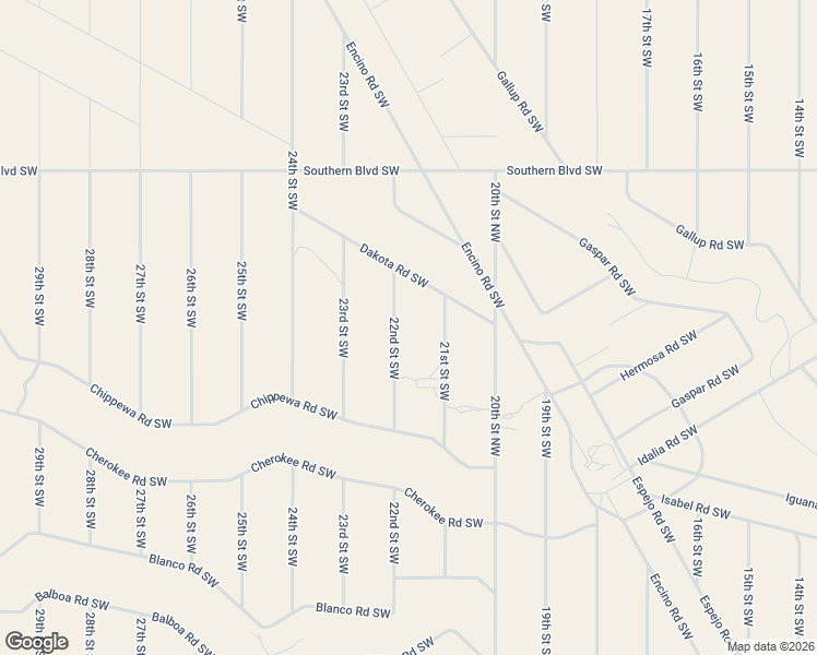 map of restaurants, bars, coffee shops, grocery stores, and more near 1313 22nd Street Southwest in Rio Rancho