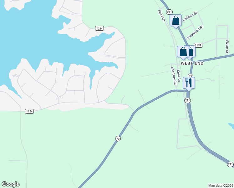 map of restaurants, bars, coffee shops, grocery stores, and more near 418 Longleaf Drive in West End
