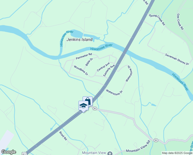 map of restaurants, bars, coffee shops, grocery stores, and more near 210 Woodbine Drive in Benton