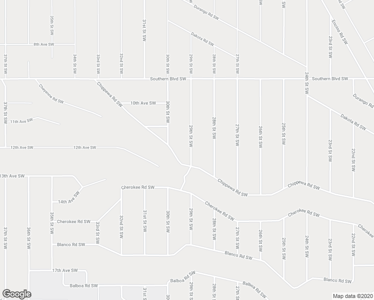 map of restaurants, bars, coffee shops, grocery stores, and more near 1309 29th Street Southwest in Rio Rancho