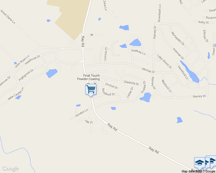 map of restaurants, bars, coffee shops, grocery stores, and more near 16 Gardenia Circle in Spring Lake