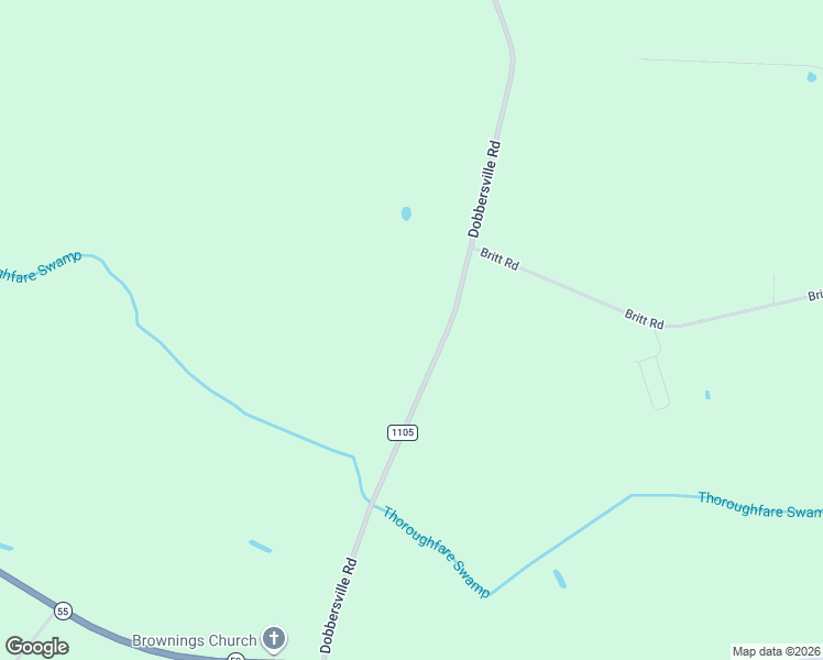 map of restaurants, bars, coffee shops, grocery stores, and more near 3070 Dobbersville Road in Mount Olive