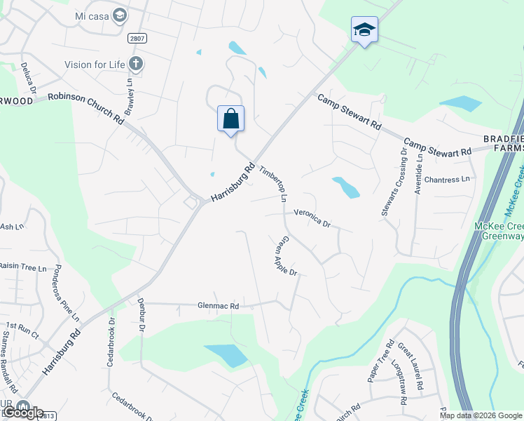 map of restaurants, bars, coffee shops, grocery stores, and more near 9608 Callison Court in Charlotte